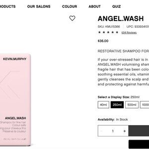 KEVIN MURPHY Angel Wash & Angel Rinse (Shampoo & Conditioner, selling together)